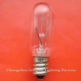 Miniature 220V 15W E12 base clear miniature lamp on orange background